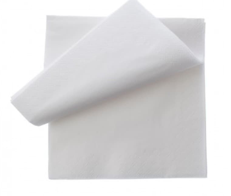 Servetel gofrat alb 33*33 cm 150buc/set