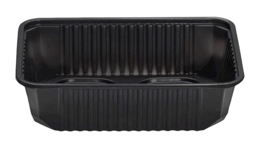 Euro Box pp negru 1 compartimente 1000 ml