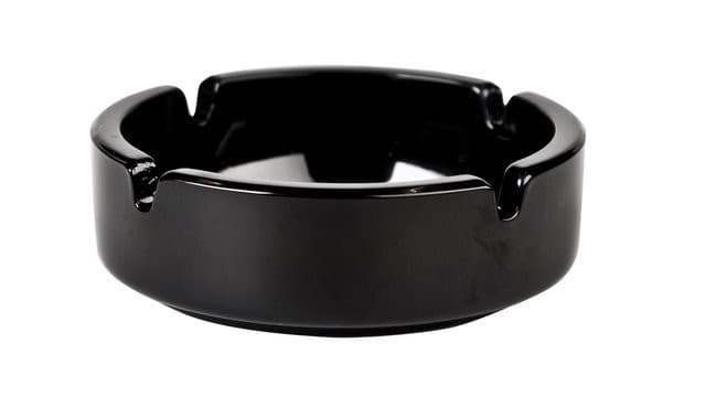 Scrumiera neagra 10.5 cm
