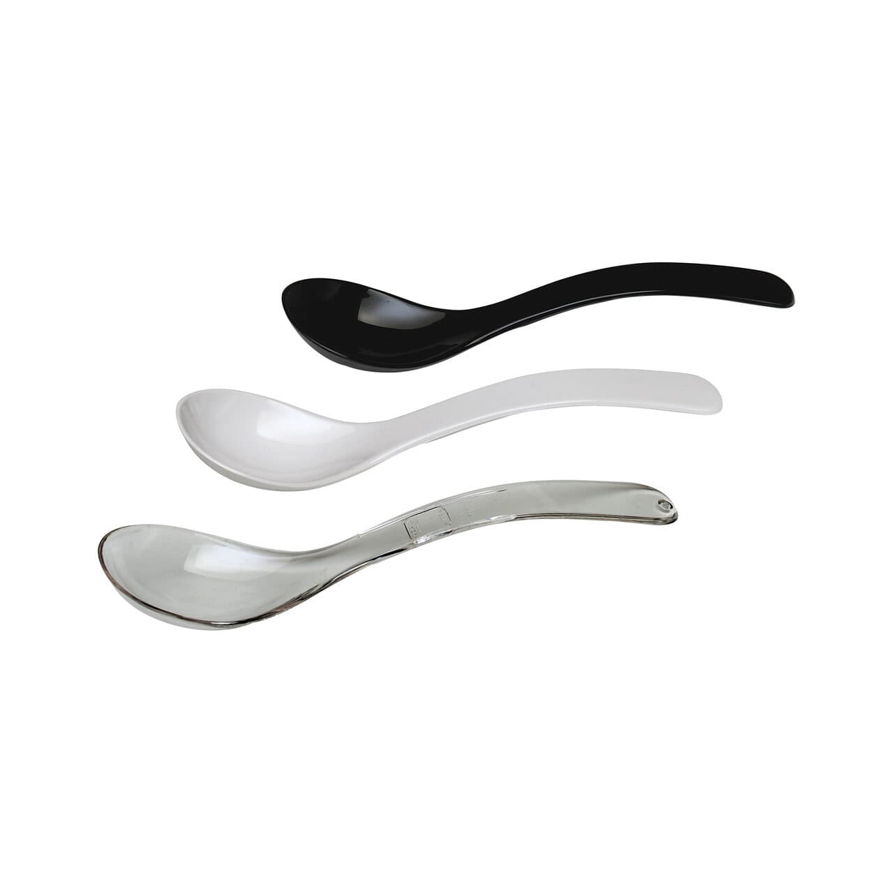 Lingura salata - 235 mm - plastic SAN negru