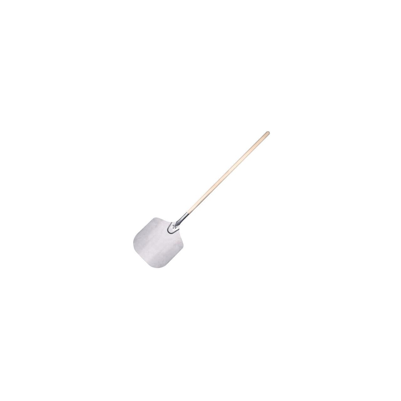 Lopata pizza, aluminiu, maner lemn, 305x355x(L)965 mm