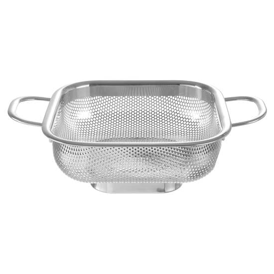 Strecuratoare patrata perforat, inox, 169x169x(H)55 mm