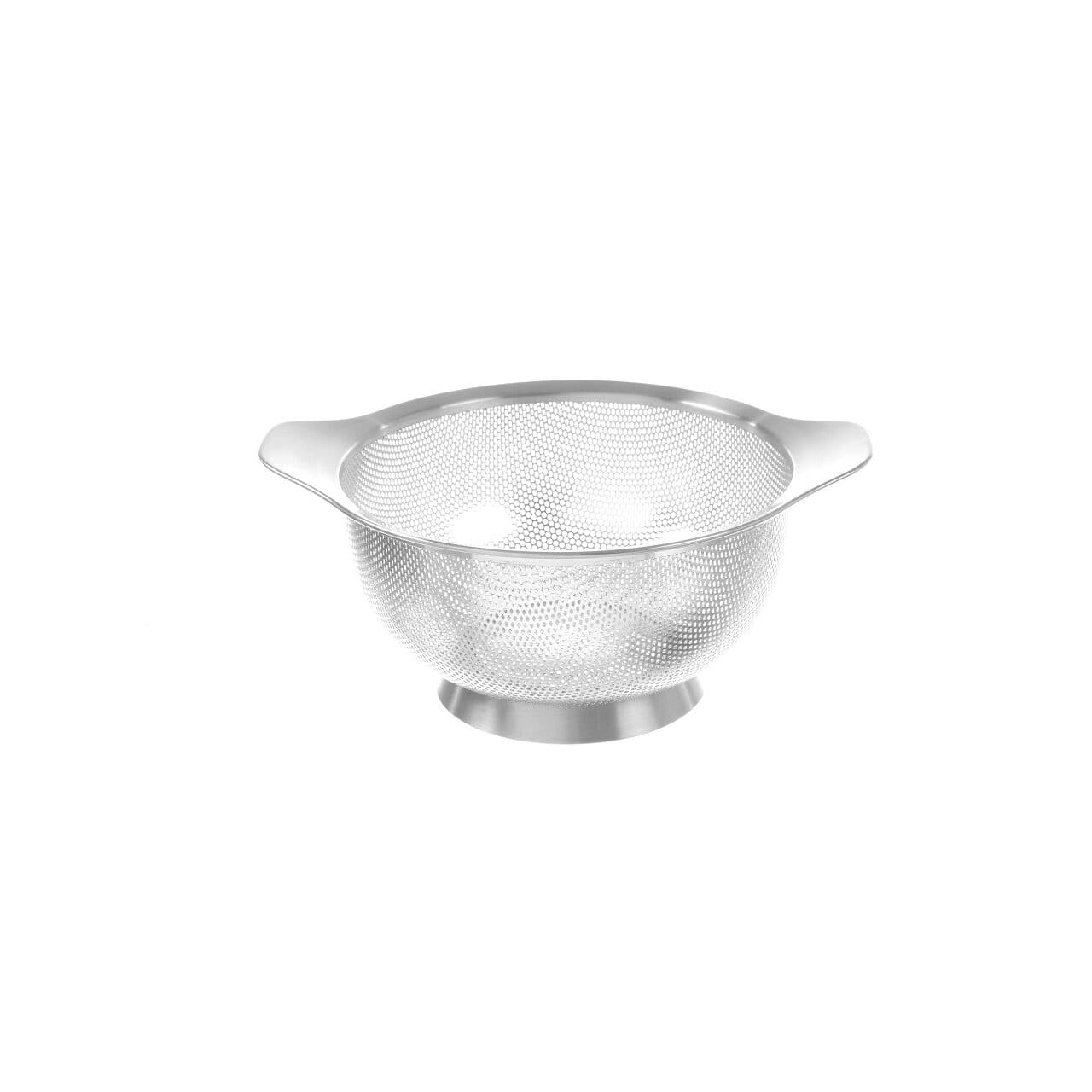 Strecuratoare cu manere si baza, perforata, inox, 260x(H)140 mm Hendi