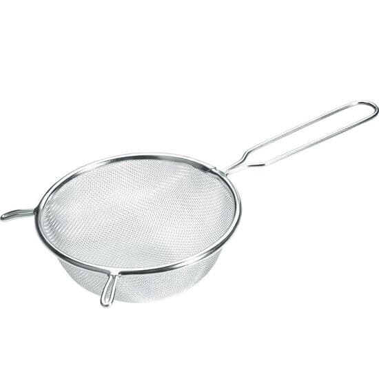 Strecuratoare mare cu maner, inox, diametru 24 cm x lungime 41 cm, potrivita si pentru uz profesional