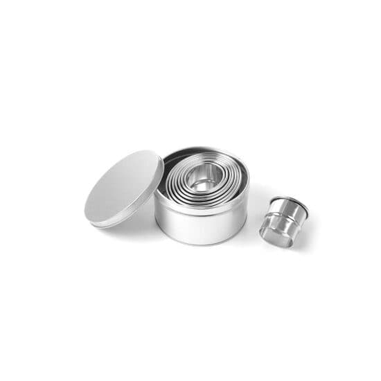 Set 8 forme pentru patiserie / prajituri ovale, diametre 6 - 18 mm