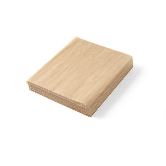 Set 500 de foi, hartie impermeabila grasime pentru servire cartofi prajiti sau aperitive, model simplu 20x25 cm, Hendi