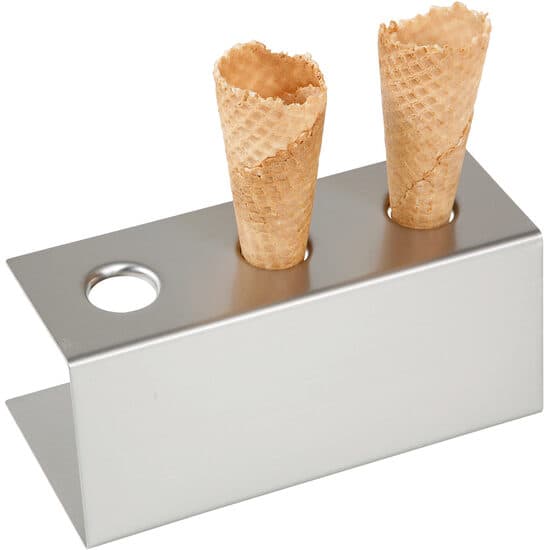 Suport 3 cornete inghetata, inox, 200x95x(H)85 mm