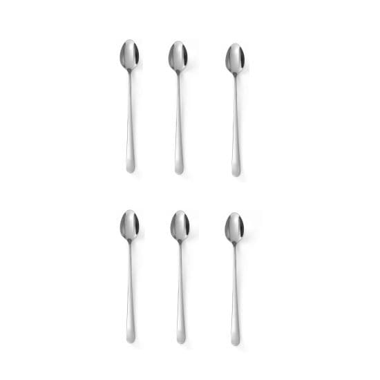 Set 6 x lingurite cu coada lunga Sundae, (L) 19.8 cm, inox, Profi Line