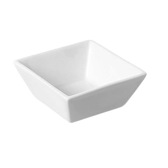 Set 6 vase  aperitive / tapas 80x80x35 mm, portelan super-rezistent, Cuadrado