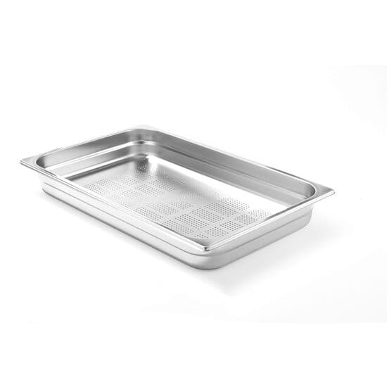 Tava Hendi perforata Gastronorm GN 1/1 65 mm 8.6 lt - gama Profi Line, otel inoxidabil