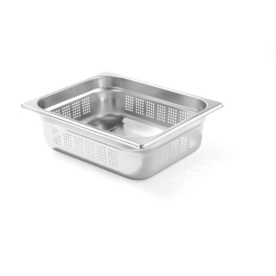 Tava Hendi perforata Gastronorm GN 1/2 100 mm 5.6 lt - gama Profi Line, otel inoxidabil