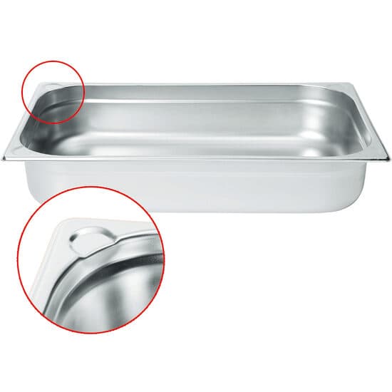 Tava Gastronorm GN 1/1 40 mm 5.3 lt - gama Kitchen Line, otel inoxidabil
