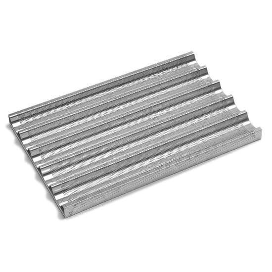 Tava cuptor pentru baghete, perforata, aluminiu, 600x400 mm