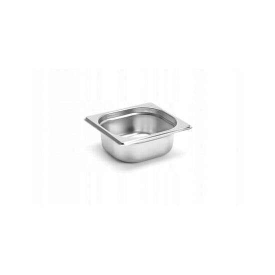 Tava gastronorm GN 1/6 din inox 18/10, 176x162xH65 mm Revolution rezistenta la temperaturi -40 pana la 300C