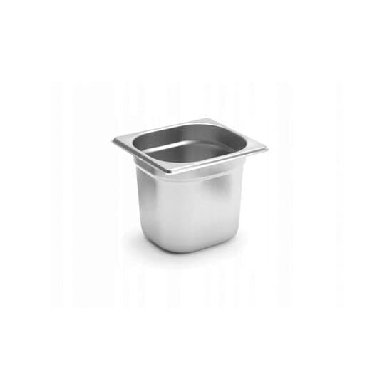 Tava gastronorm GN 1/6 din inox 18/10, 176x162xH150 mm Revolution rezistenta la temperaturi de la  -40 C pana la 300C
