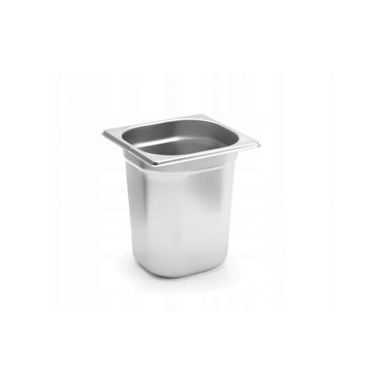 Tava gastronorm GN 1/6 din inox 18/10, 176x162xH200 mm Revolution rezistenta la temperaturi -40? pana la 300?C