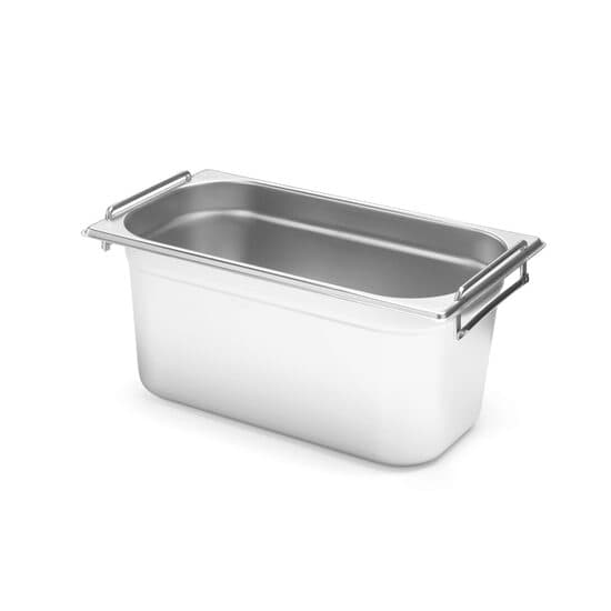 Tava gastronorm cu manere, GN 1/3, adancime 150 mm, 5.7 l, inox