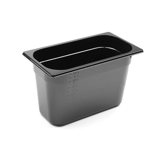 Tava Gastronorm GN 1/3 100 mm 4 lt - policarbonat negru