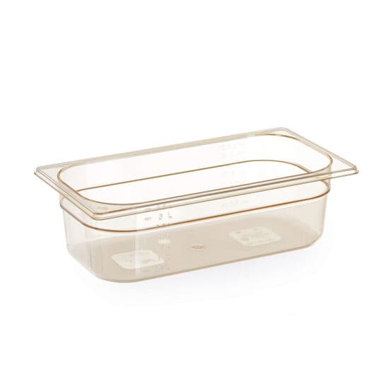Tava gastronorm GN 1/3 din policarbonat, 5.5 litri, 325x176x150(h)mm, BPA free, rezistenta la temperaturi -40 pana la 150 C, rezistenta mare la impact