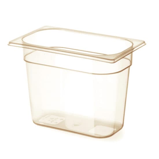 Tava gastronorm GN 1/4 din policarbonat, 1.7 litri, 265x162x65(h)mm, BPA free, rezistenta la temperaturi -40 pana la 150 C, rezistenta mare la impact