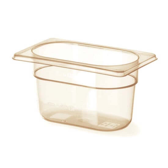 Tava Gastronorm , GN 1/6 rezistenta la temperaturi ridicate de la -40 C pana la 150 C 0.6 litri, inaltime 65 mm, BPA-free