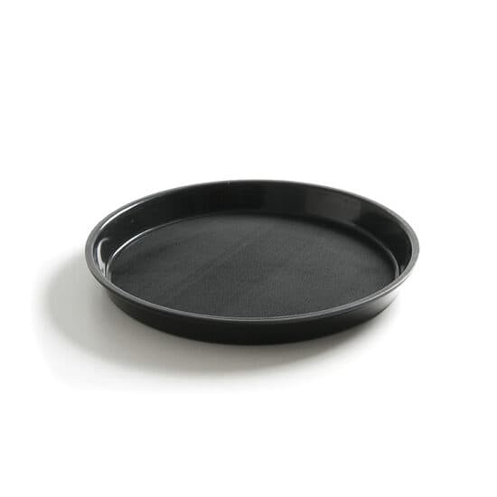 Tava servire rotunda, diametru 32 cm, margine inalta, cu strat anti-alunecare