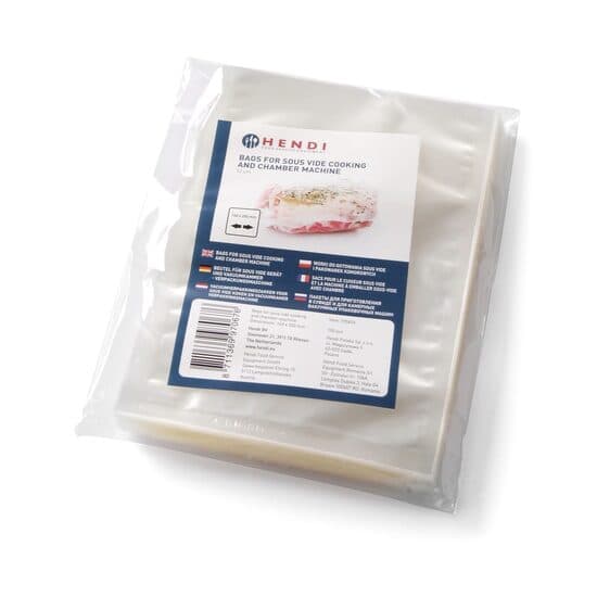 Set 100 pungi vidat netede pentru gatit 150x250 mm, 2 straturi, 75 microni grosime, filtru UV