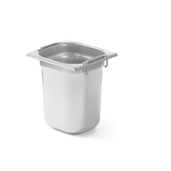 Tava Gastronorm GN 1/6, cu manere laterale, 3,4 L, 176x162x(H)200mm