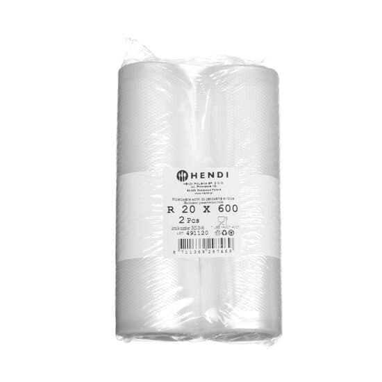 Set 2 role pungi de vidat gofrate pentru masini de ambalat, pentru depozitarea alimentelor , 200x6000 mm