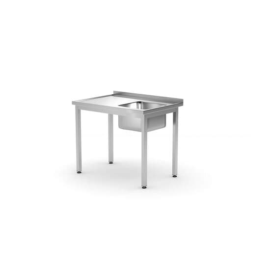 Spalator cu o cuva, dreapta din inox , dimensiuni 1000x700x(H)850 mm