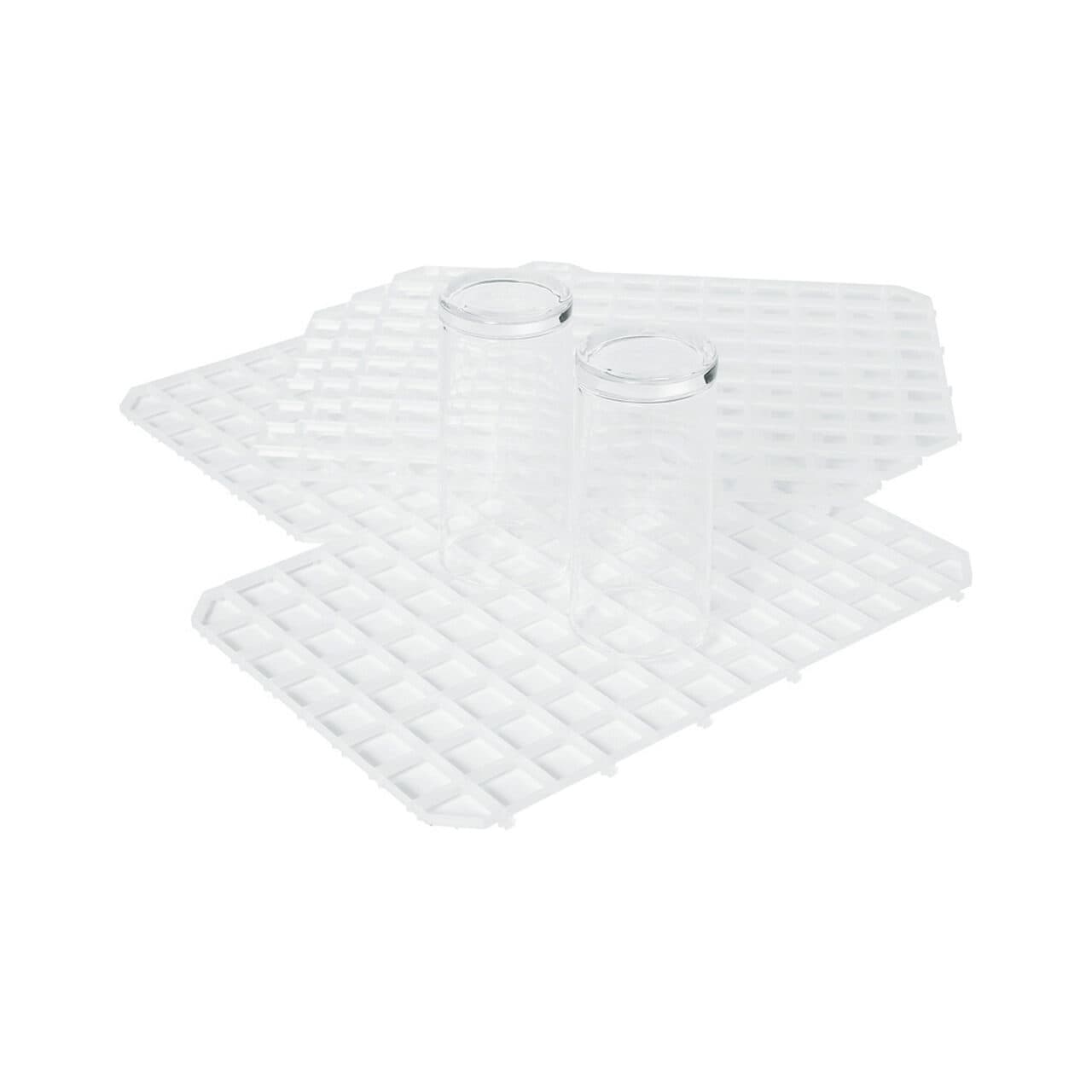 Set 5 bucati suport pentru scurgere pahare 313x209 mm, interconectabile, Hendi