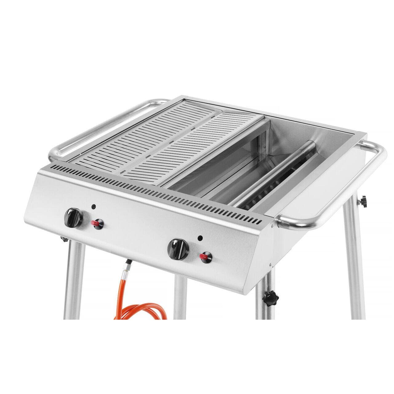 Gratar pe gaz Xantos, 9,5kW, 770x710x(H)870mm
