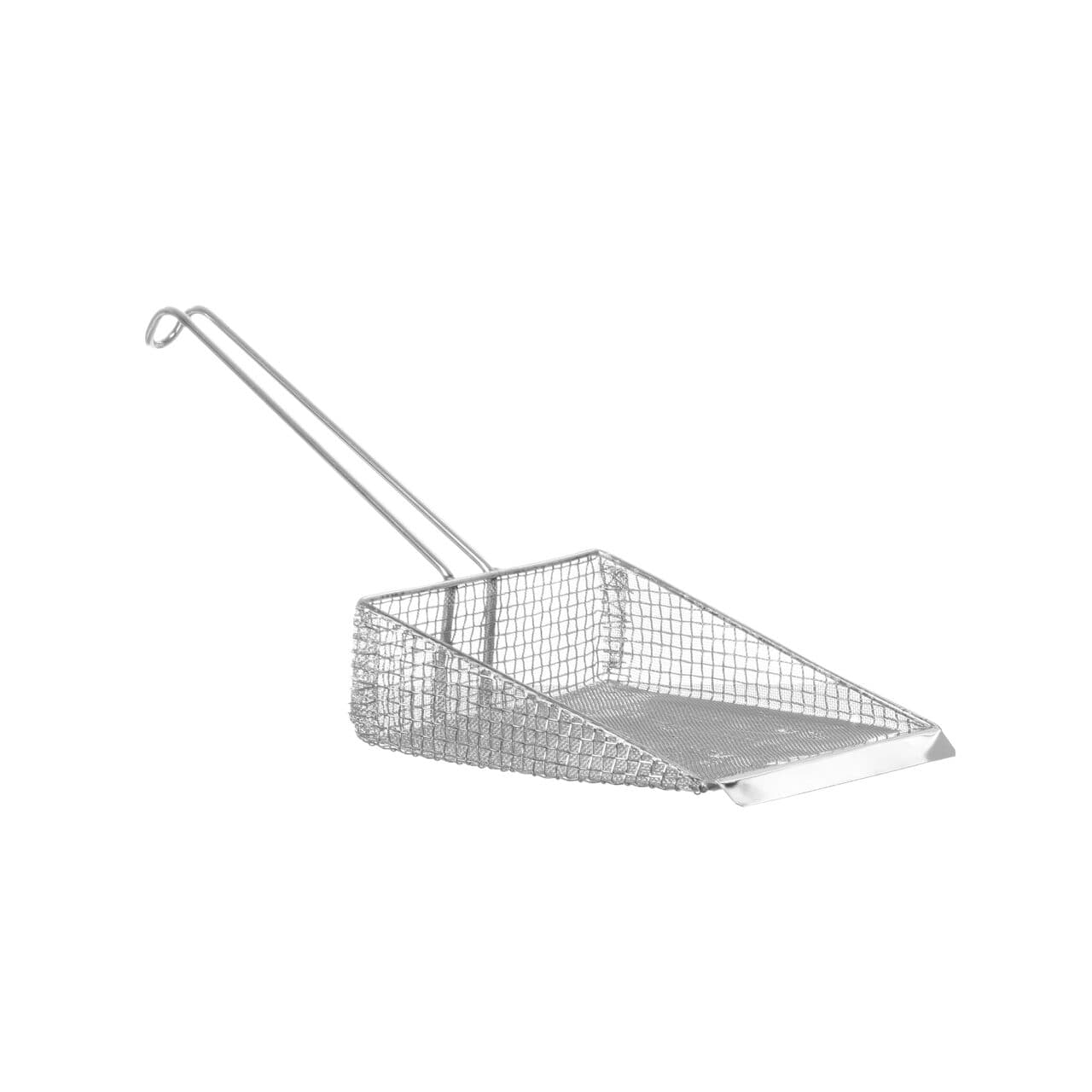 Scafa pentru cartofi prajiti ,inox, cu maner, 160x210 mm