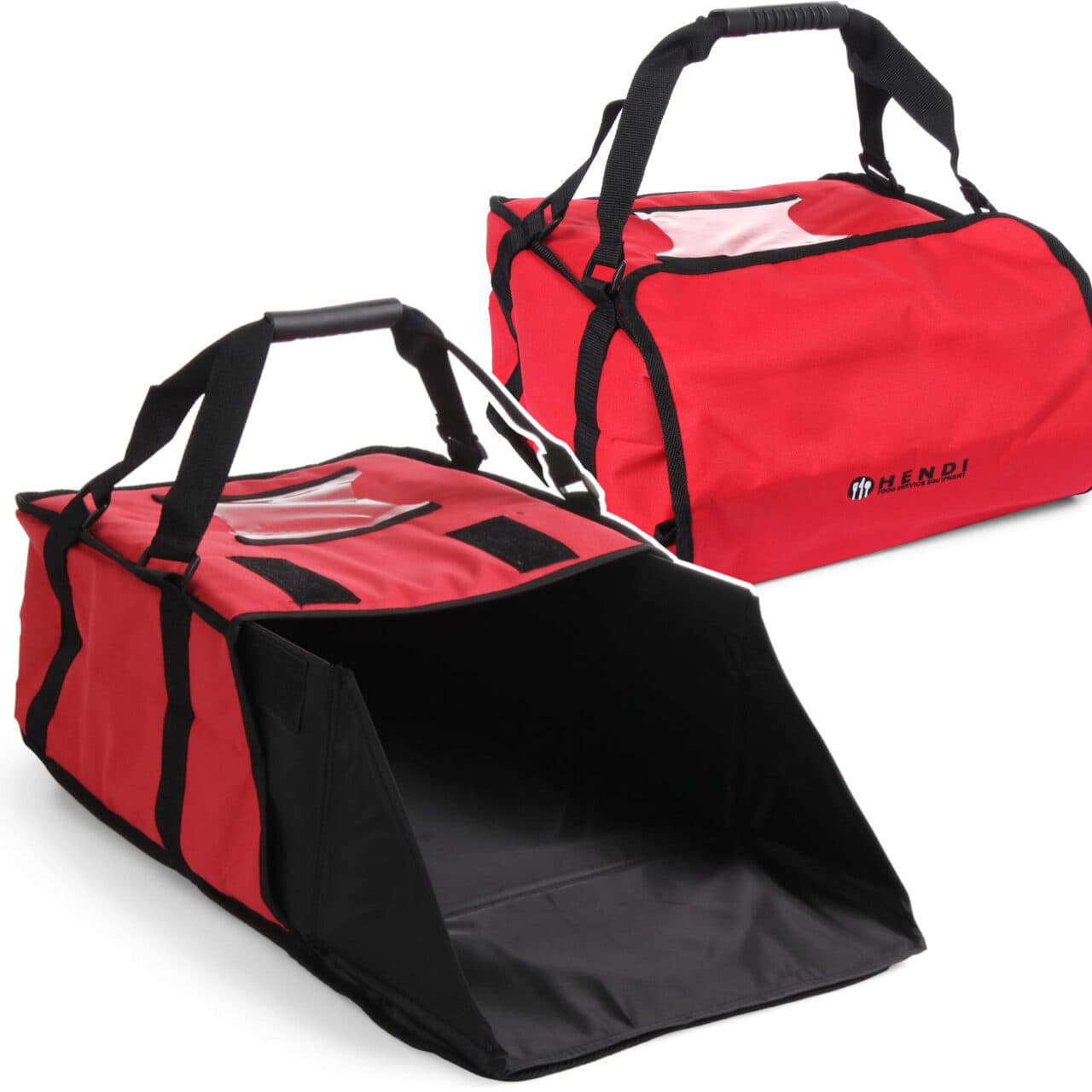 Geanta livrat pizza, izolata termic, capacitate 4 cutii 45x45 mm,