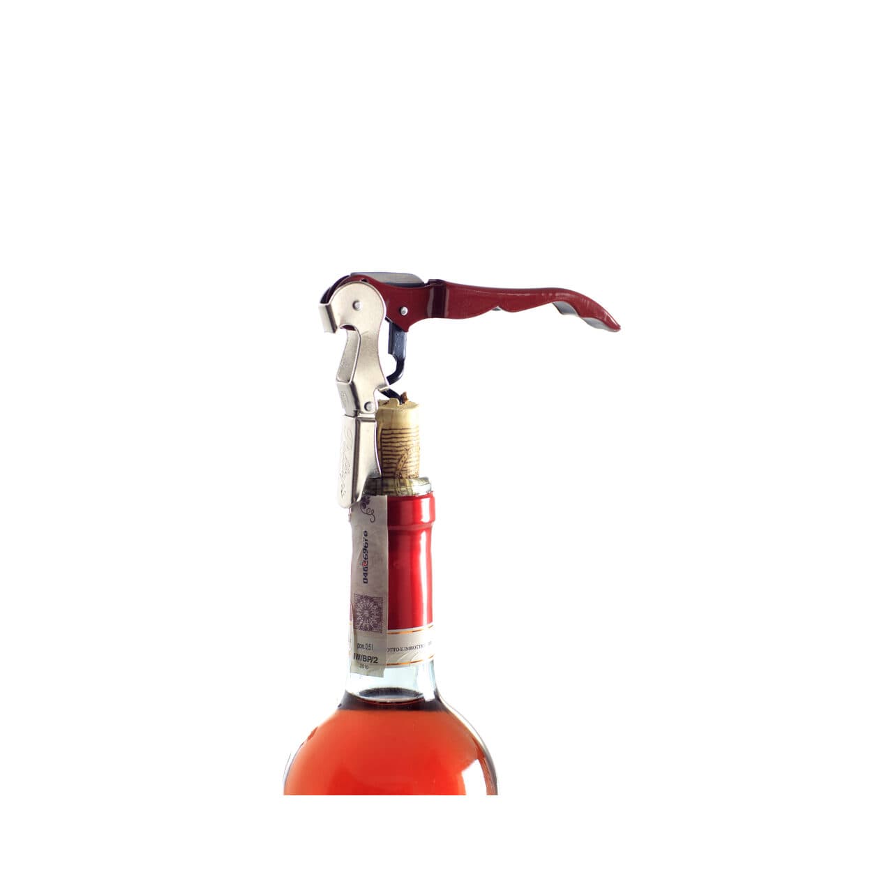 Tirbuson sticle vin si desfacator sticle, 12 cm, otel,