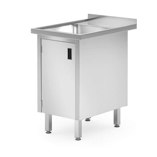 Spalator cu dulap cu usa rabatanta - sudata, Profi Line, 500x700x(H)850m