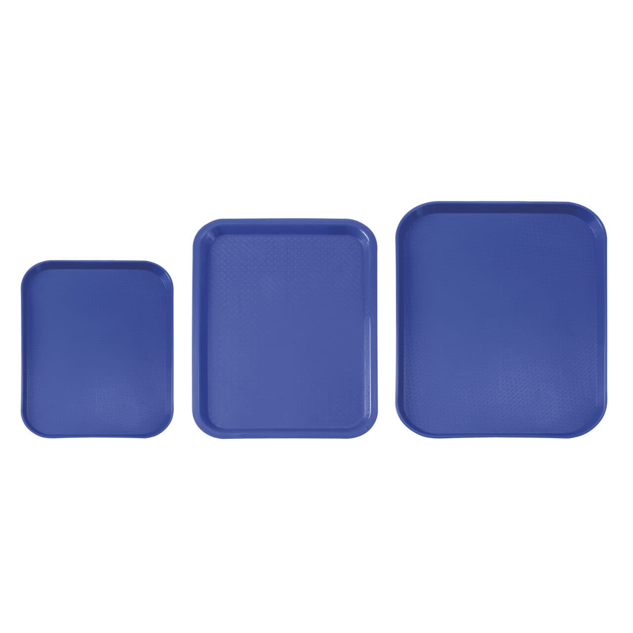 Tava servire fast food albastra din polipropilena 265x345x(h)20 mm