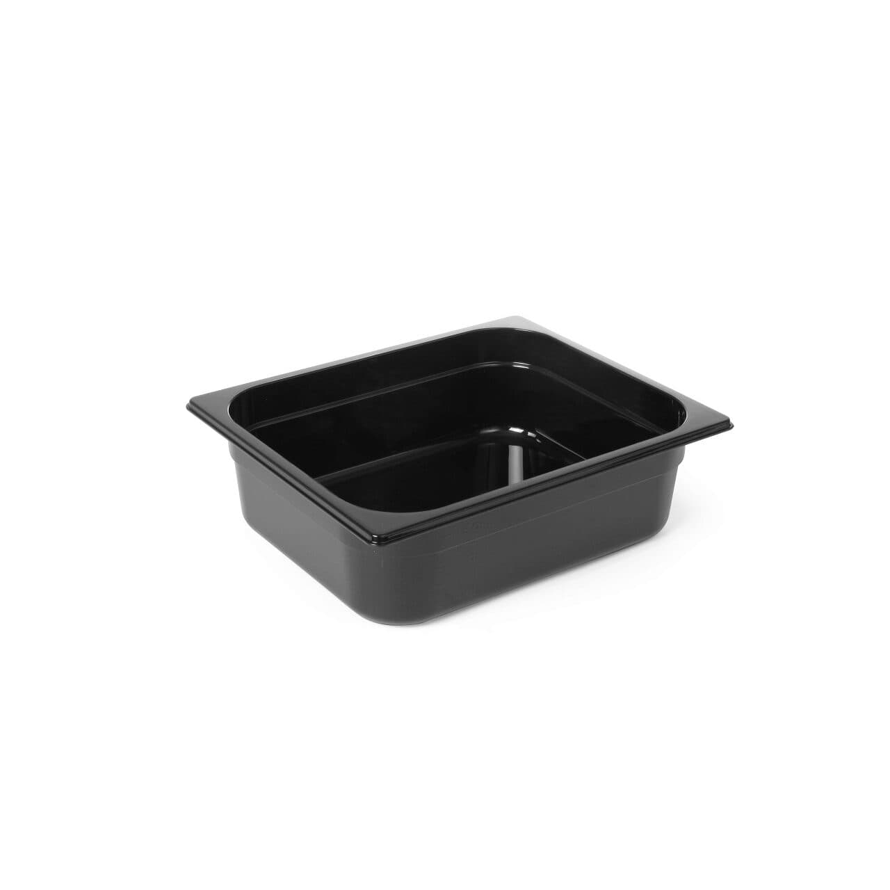 Tava profesionala Gastronorm policarbonat pentru inghetata, 5 litri, 360x250x(h)80 mm, Negru