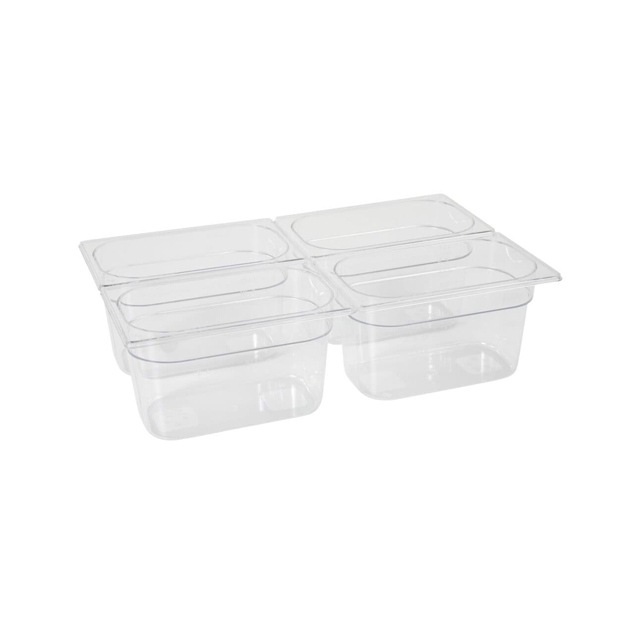 Tava Gastronorm GN 1/9 100 mm 1 litru - policarbonat transparent