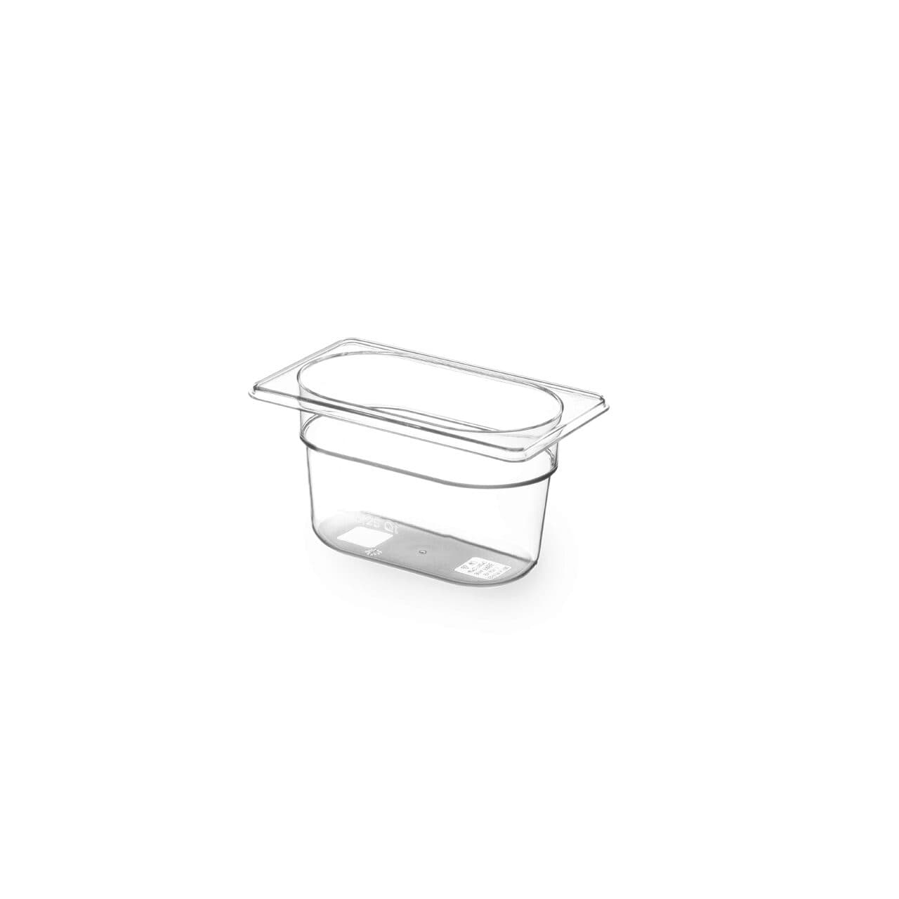 Tava Gastronorm GN 1/9 100 mm 1 lt - polipropilena,rezistenta la temperatura -40 gr. Celsius/ 80 gr. Celsius