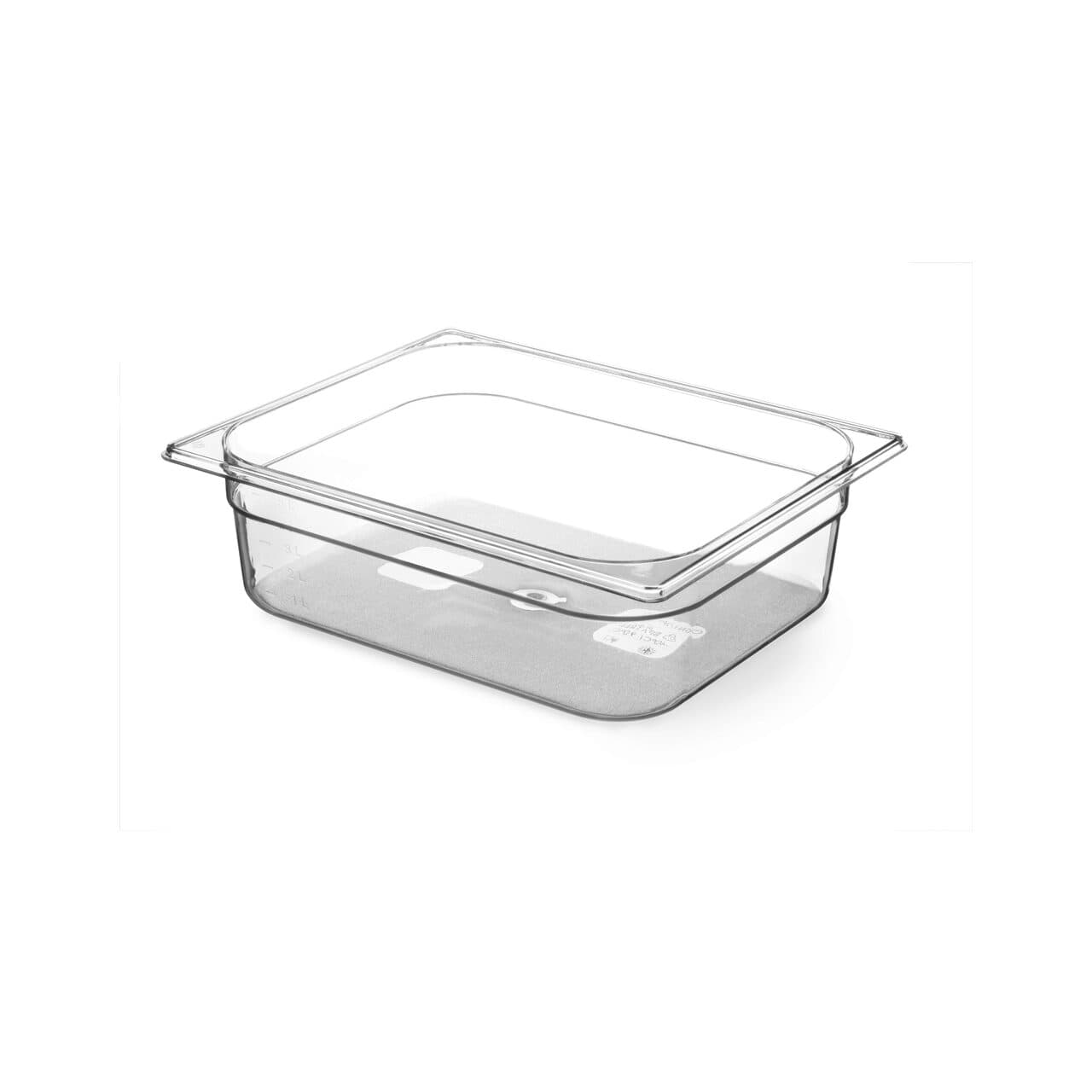 Tava Hendi Gastronorm GN 1/2 65 mm 4 lt - policarbonat transparent