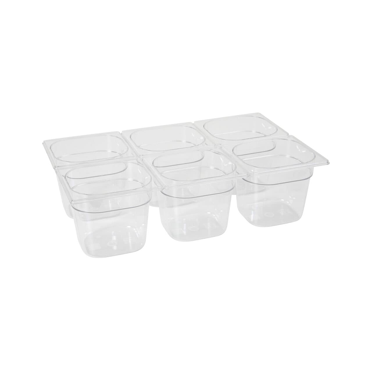 Tava Gastronorm GN 1/6 200 mm 3.4 lt - policarbonat transparent