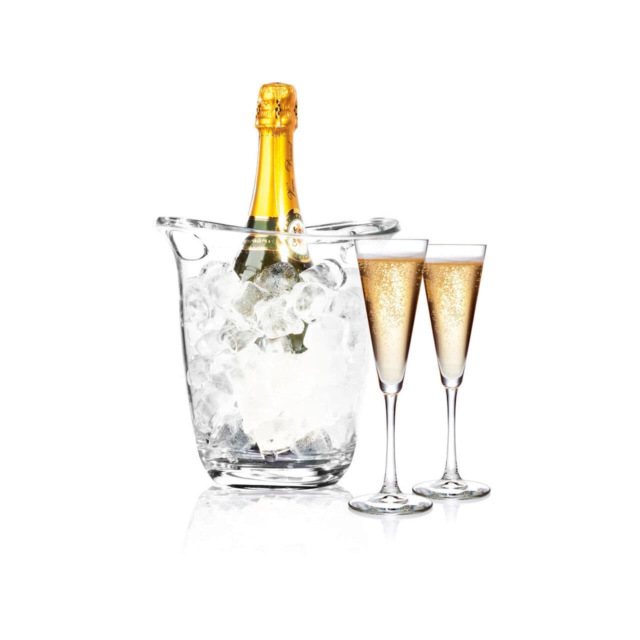 Frapiera / racitor vin, sampanie, policarbonat transparent, 22 x 18.5 x 22. 6 cm