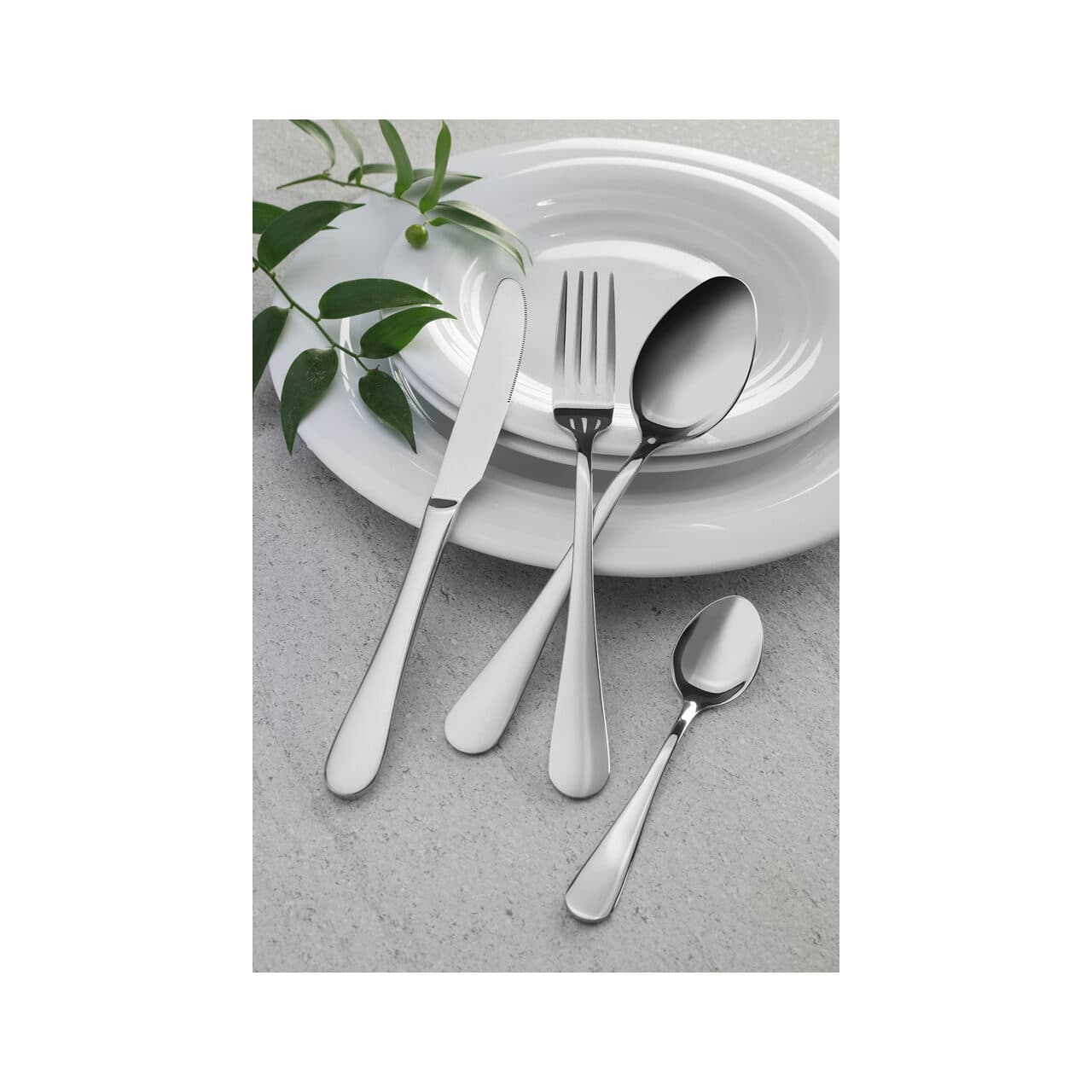 Set 12 x lingurita desert, inox, (L) 138 mm, finisaj oglinda, Hendi Profi Line