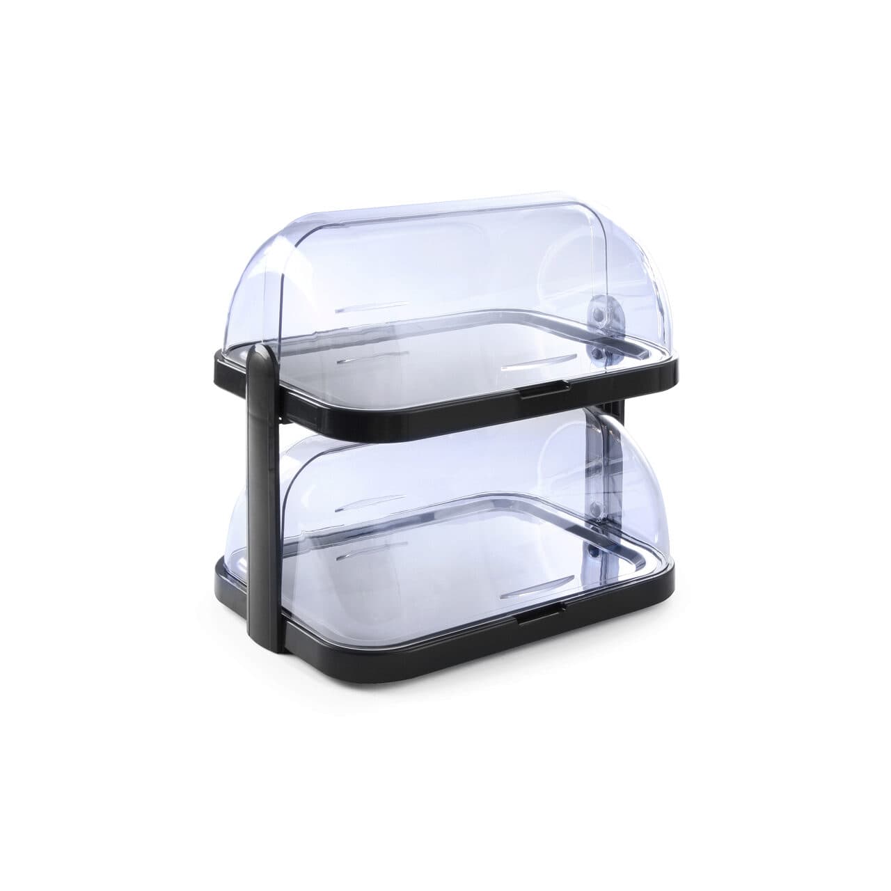 Set 2 tavi servire suprapuse pe 2 nivele cu 2 elementi racire si capace rolltop, Hendi, 44x32x(H)44 mm.