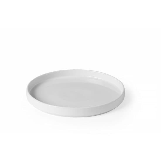 Platou cu margine înaltă Oslo, albă, ⌀280x(H)26mm