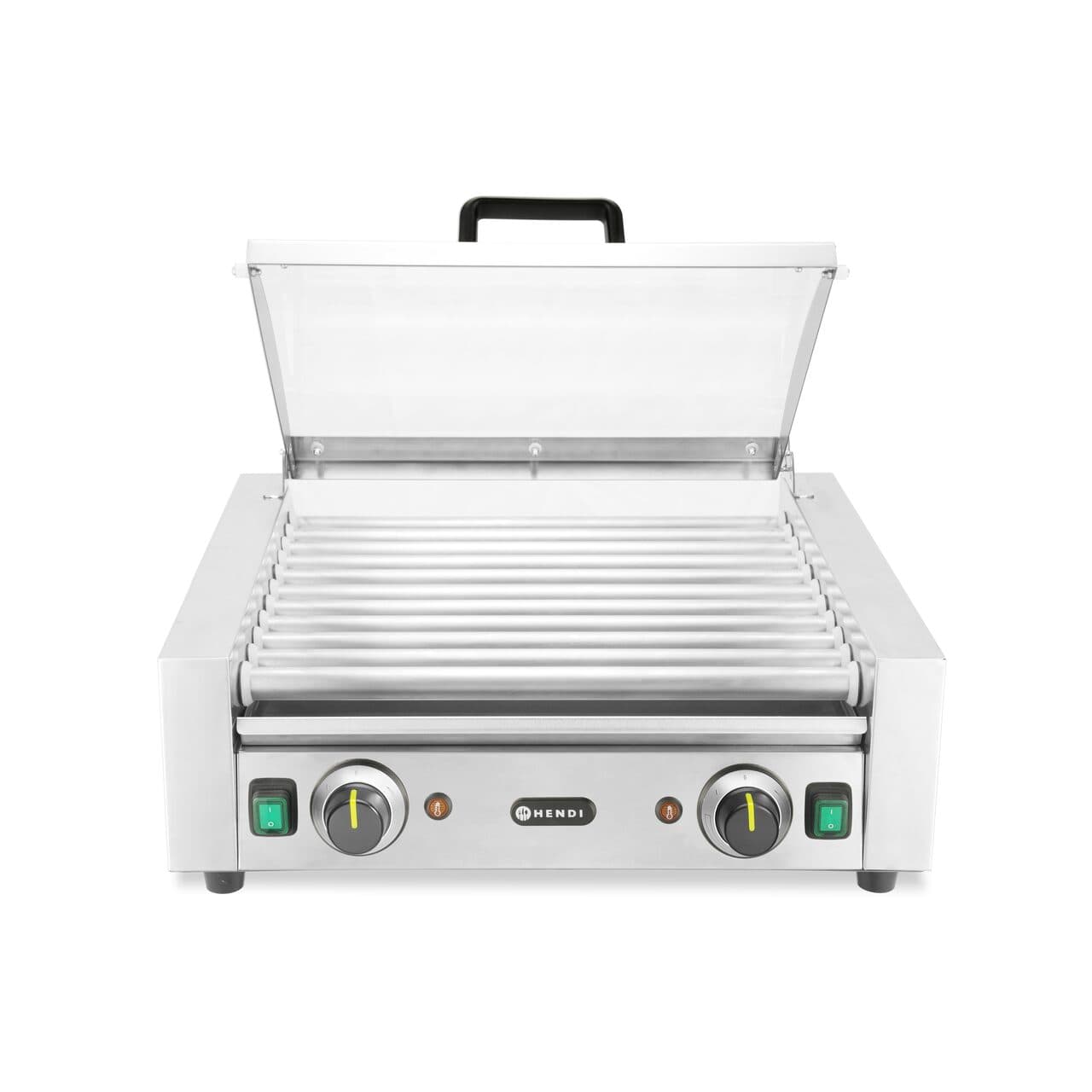 Grill rola Hendi pentru carnati - 11 role 220-240V/980W, 566x527x(H)259mm