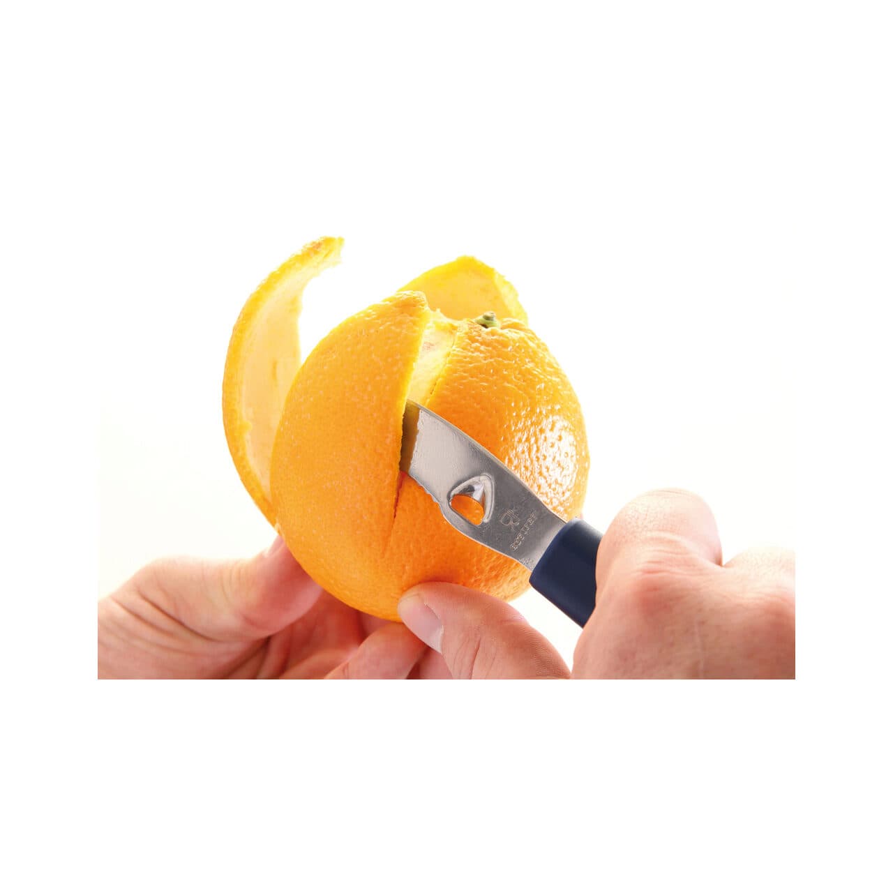 Cutit decojit citrice, zester 18 cm, lama inox, maner polipropilena