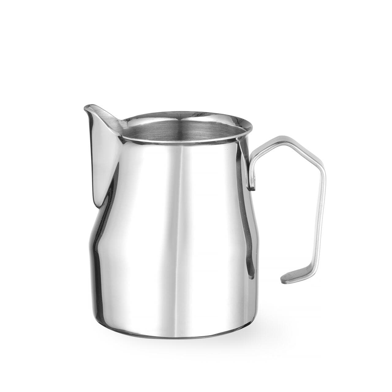 Cana pentru lapte cu gura in forma de V, Hendi, 700ml, inox, ø84x(H)130mm