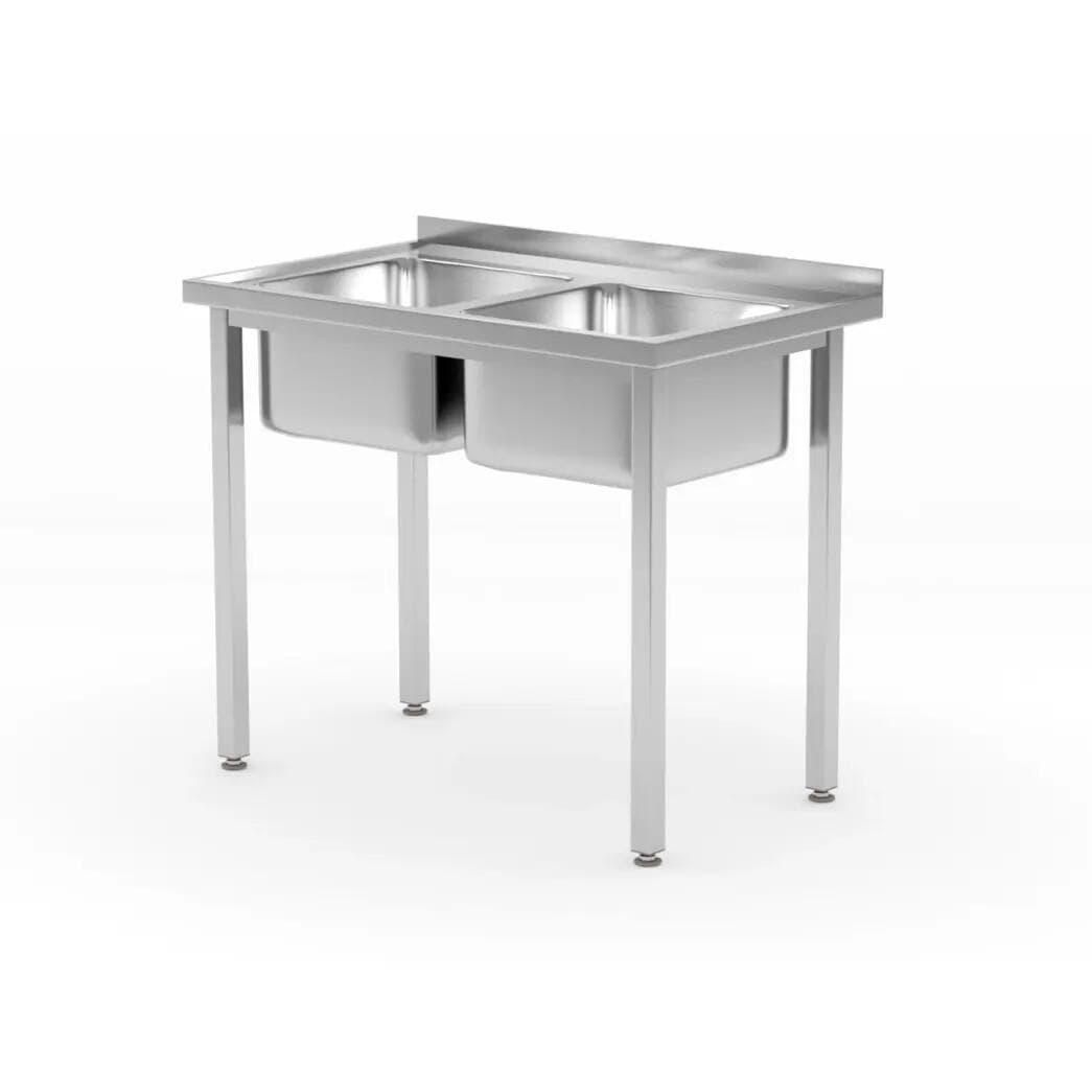 Spalator cu 2 cuve Buget line din otel inoxidabil Hendi , 1000x600x(H)850mm